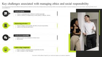 Key Challenges Associated With Managing Ethics And Social Minimizing Resistance Strategy SS V