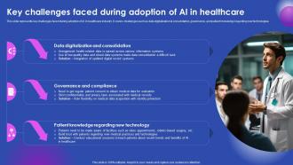 Key Challenges Faced During Adoption Of Ai In Healthcare Ai Enabled Solutions Used In Top AI SS V