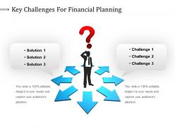 Key challenges for financial planning powerpoint slide deck