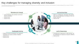 Key Challenges For Managing Diversity And Visionary And Analytical Thinking Strategy SS V