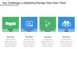 Key challenges in marketing manage data clear vision