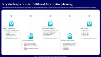 Key Challenges In Order Fulfilment For Effective Planning