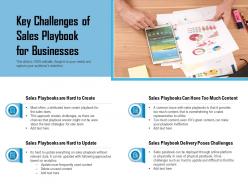 Key challenges of sales playbook for businesses