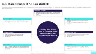 Key Characteristics Of AI Base Chatbots Comprehensive Guide For AI Based AI SS V