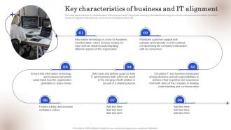 Key Characteristics Of Business And IT Alignment Ppt Slides Infographics