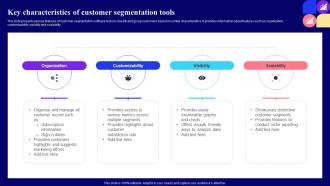Key Characteristics Of Customer Guide For Customer Journey Mapping Through Market Segmentation Mkt Ss