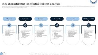 Key Characteristics Of Effective Content Analysis