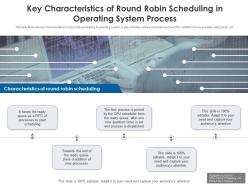 Key characteristics of round robin scheduling in operating system process