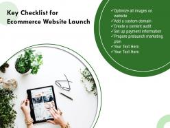 Key checklist for ecommerce website launch