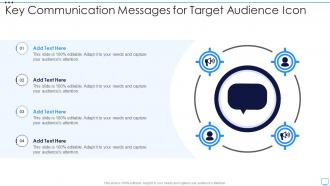 Key Communication Messages For Target Audience Icon
