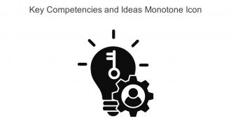Key Competencies And Ideas Monotone Icon In Powerpoint Pptx Png And Editable Eps Format