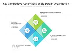 Key competitive advantages of big data in organization