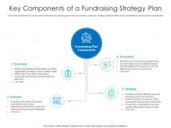 Key components of a fundraising strategy plan