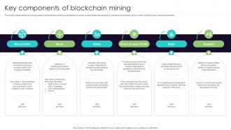 Key Components Of Blockchain Mining Everything You Need To Know About Blockchain BCT SS V