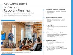 Key components of business recovery planning