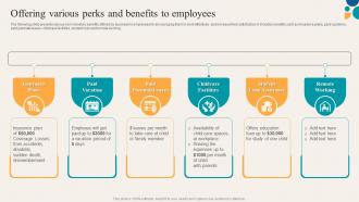 Key Components Of Employee Value Offering Various Perks And Benefits To Employees