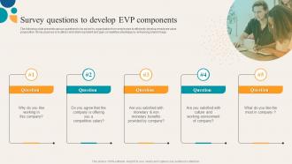 Key Components Of Employee Value Survey Questions To Develop EVP Components