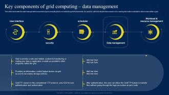 Key Components Of Grid Computing Data Management Ppt Powerpoint Presentation File