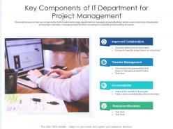 Key components of it department for project management