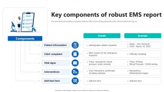 Key Components Of Robust EMS Report