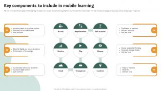 Key Components To Include In Mobile Learning