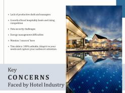Key concerns faced by hotel industry