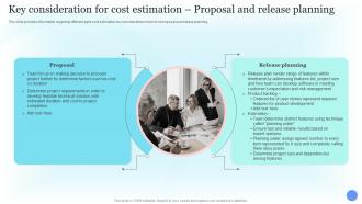 Key Consideration For Cost Estimation Proposal Costs Estimation For Agile Project