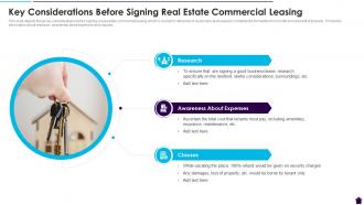 Key Considerations Before Signing Real Estate Commercial Leasing