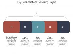 Key considerations delivering project ppt powerpoint presentation infographic template images cpb