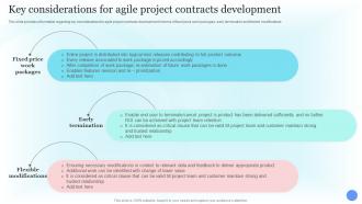 Key Considerations For Agile Project Contracts Costs Estimation For Agile Project