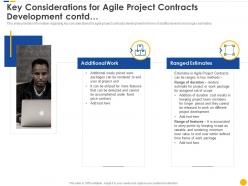 Key considerations for agile software project cost estimation it ppt pictures
