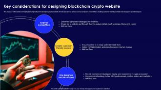 Key Considerations For Designing Blockchain Crypto Website