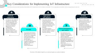 Key Considerations For Implementing Iot Infrastructure Iot Deployment Process Overview