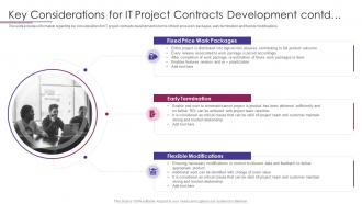 Key Considerations For It Project Contracts Development Contd PMP Elements To Success IT