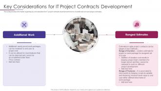 Key Considerations For It Project Contracts PMP Elements To Success IT