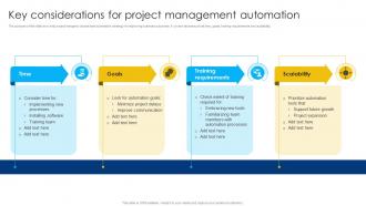 Key Considerations For Project Management Automation