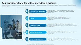 Key Considerations For Selecting Building Successful Edtech Business In Modern Era TC SS