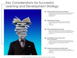 Key considerations for successful learning and development strategy
