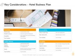 Key considerations hotel business plan ppt professional templates