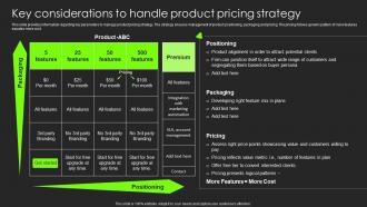 Key Considerations To Handle Product Pricing Strategy Building Substantial Business Strategy