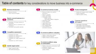 Key Considerations to Move Business into E commerce Powerpoint Presentation Slides Strategy CD V Researched Images