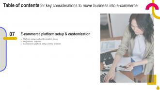 Key Considerations to Move Business into E commerce Powerpoint Presentation Slides Strategy CD V Designed Best