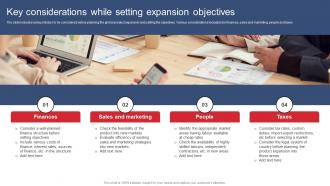 Key Considerations While Setting Expansion Objectives Product Expansion Steps