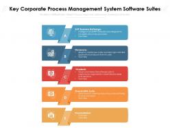 Key corporate process management system software suites
