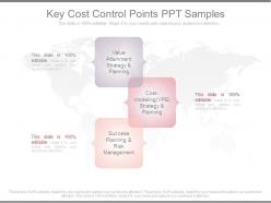 Key Cost Control Points Ppt Samples
