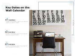 Key dates on the wall calendar