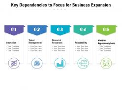 Key dependencies to focus for business expansion