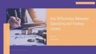 Key Differences Between Operating And Finance Leases PPT Presentation ACP