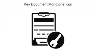 Key Document Monotone Icon In Powerpoint Pptx Png And Editable Eps Format