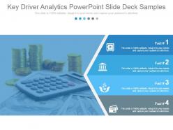 Key driver analytics powerpoint slide deck samples